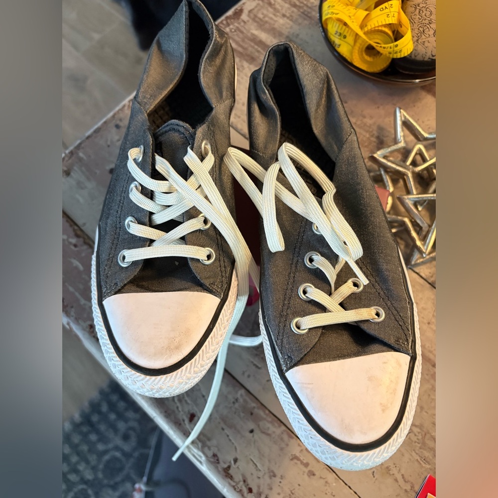 Grey & White Canvas Sneakers Converse NWOT
